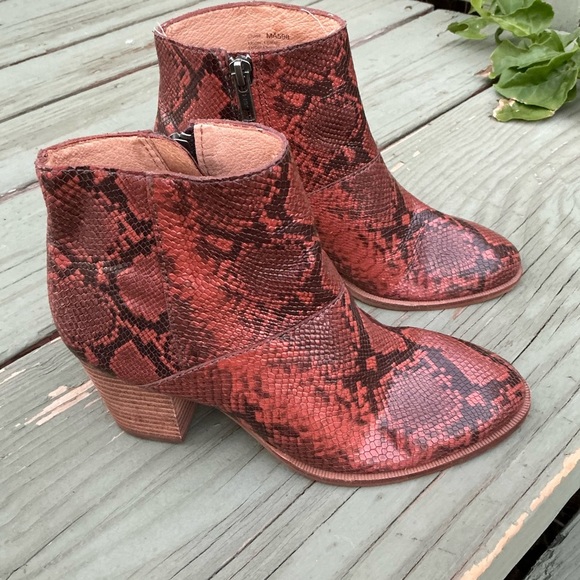 Madewell Womens The Rosie Ankle Boots Booties Brown Black Leather Side Zipper 6 - Picture 11 of 11